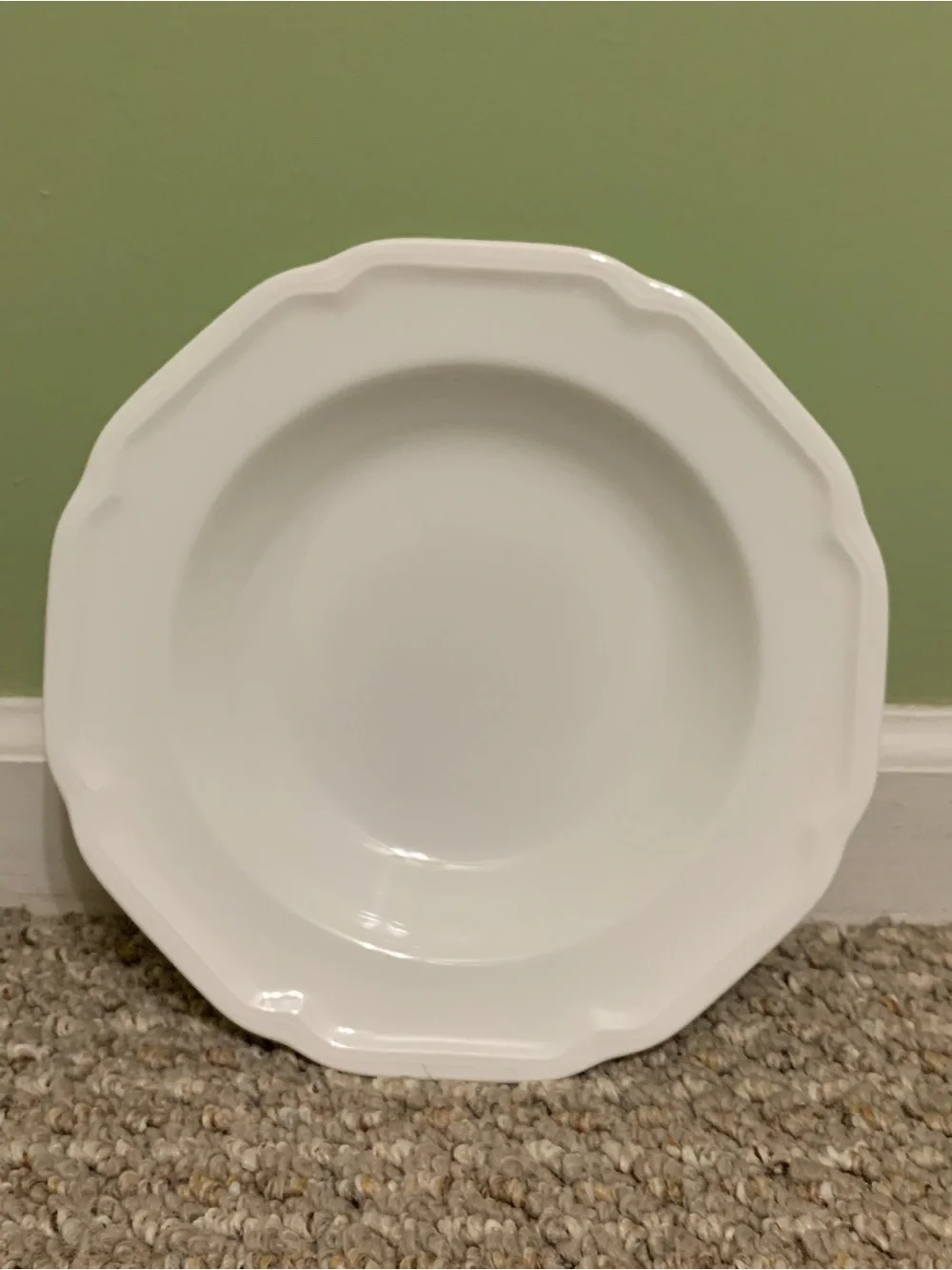 Set 4 Mikasa Ultima + Super Strong Fine China Antique White Rim Soup Pasta Bowl